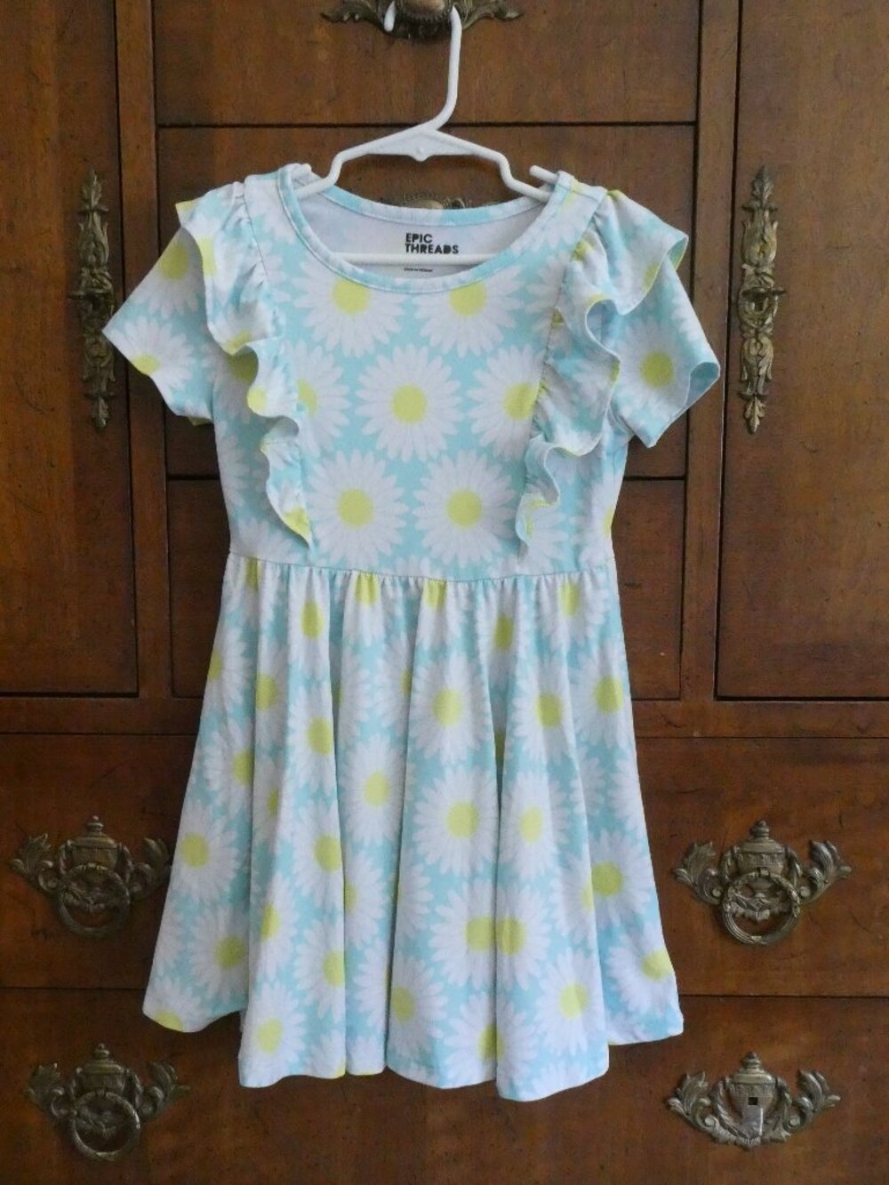 Epic Threads Girls Summer Dress with Flowers Size 5